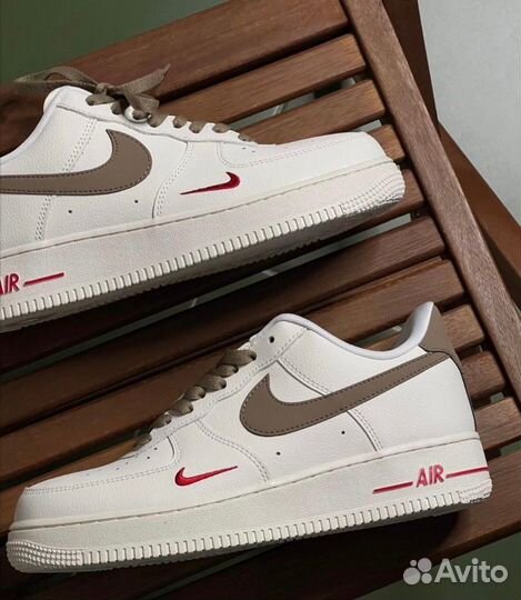 Nike Air Force 1 Low 07 Premium Brown Cream Leathe