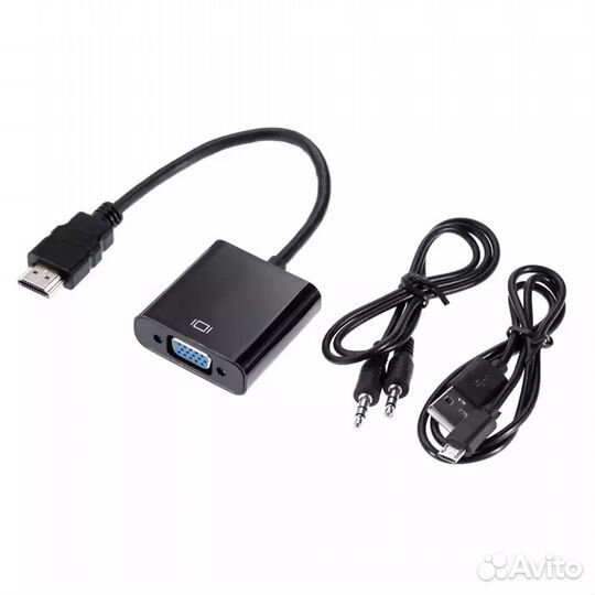 Переходник hdmi-vga с дополнительным питанием