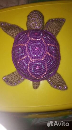 Игрушка вязаная. Черепашка