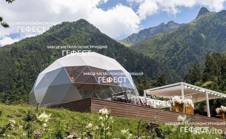 Шатер купольный для ресторанов и кафе