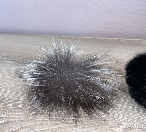 Помпон меховые (натуральные)