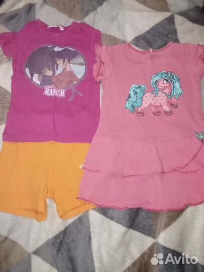 Вещи пакетом девочке 104-110