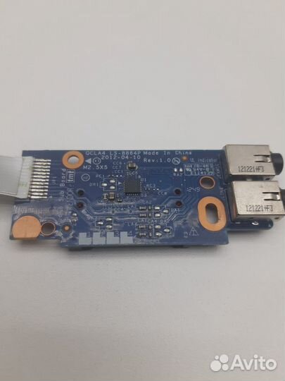 Плата аудио разъёмов для ноутбука Samsung NP355V4C
