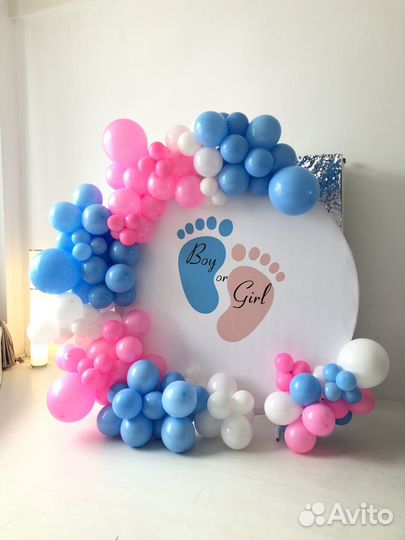 Фотозона на гендер пати gender party