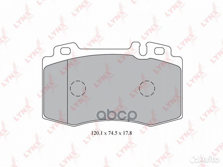 Колодки торм. диск. перед. BD-5324 lynxauto
