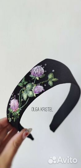 Современный кокошник ручной работы