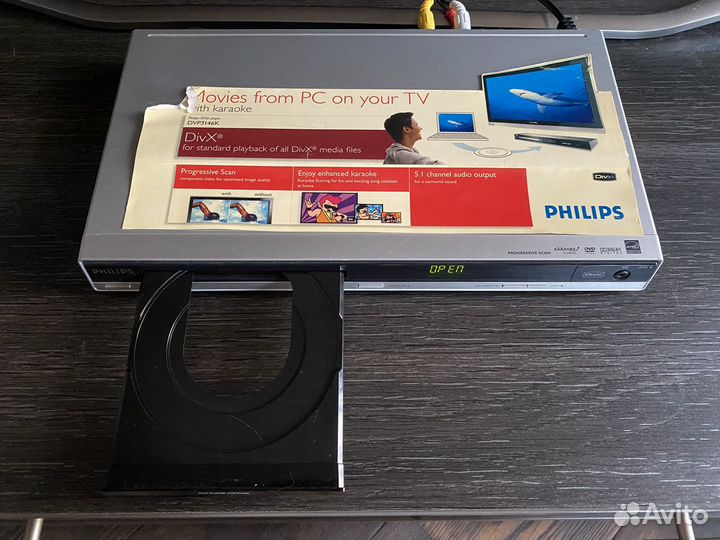 Dvd плеер + karaoke Philips