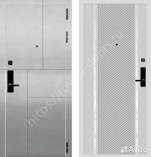 Металлическая дверь с биометрическим замком