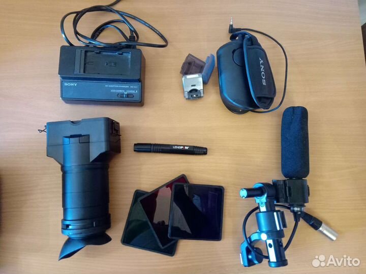 Видеокамера sony с объективом sony