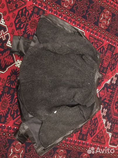 Кожаная куртка с натуральным мехом