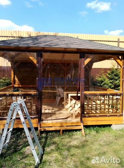 Жидкие окна для беседки