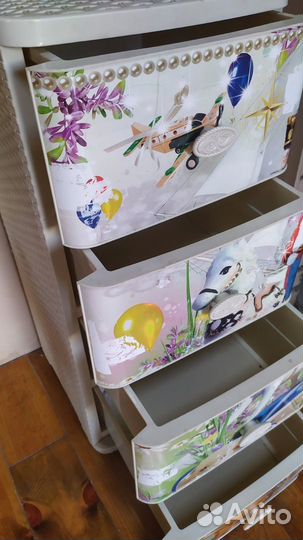 Комод детский для игрушек пластиковый бу