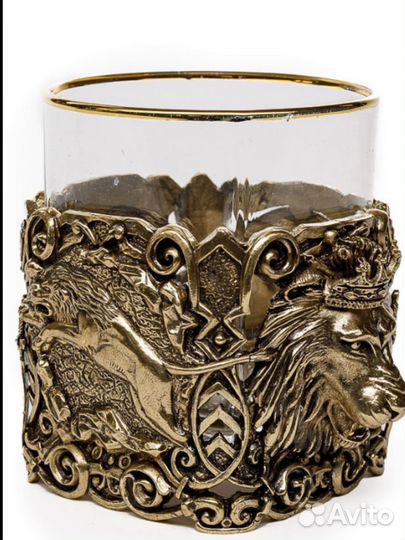 Бокал для виски «Лев» в подарочной коробке