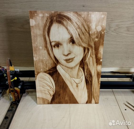 Выжигание портретов на дереве