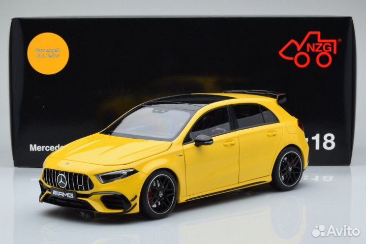 Mercedes AMG A45 S 4matic+ yellow NZG 1/18