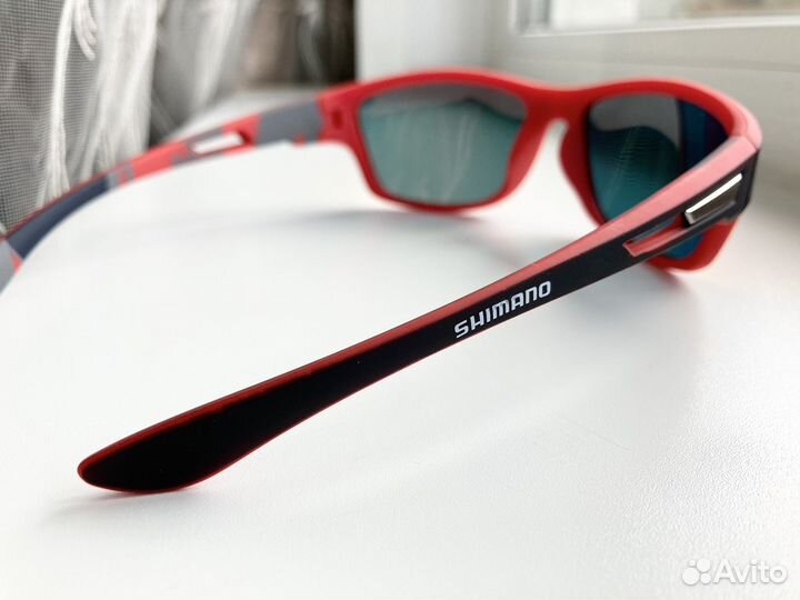 Поляризационные очки Shimano матовые красные