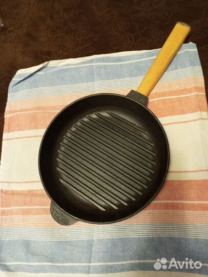 Чугунная сковорода гриль