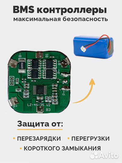 Аккумулятор усиленный для пылесоса xiaomi G1,tefal