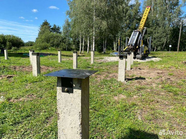 Фундамент на жб сваях