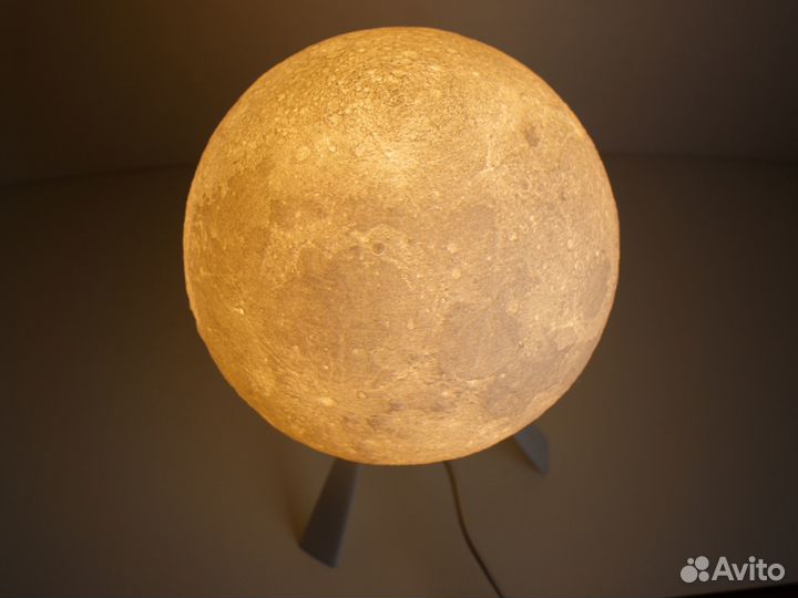 Настольная лампа, светильник, ночник глобус луны