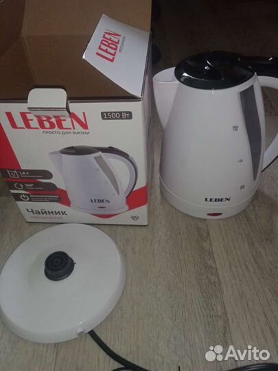 Чайник электрический leben новый