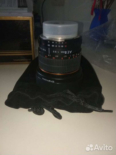 Объектив Samyang Fish-Eye AE 8mmF3.5 (Фишай) Nikon