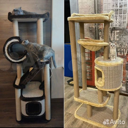 Когтеточка домик для кошек ассортимент