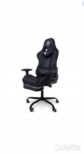 Геймерское кресло черное с качанием