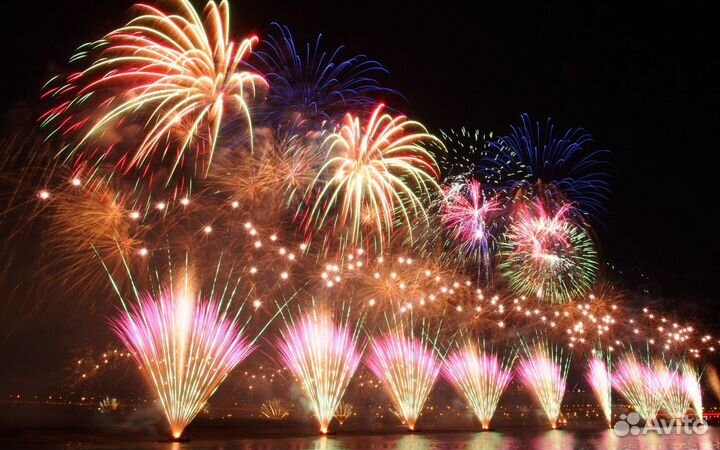 Проведение праздничного салюта фейерверка пирошоу