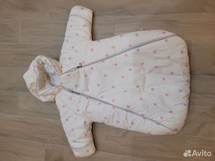 Меховой конверт в коляску овчина