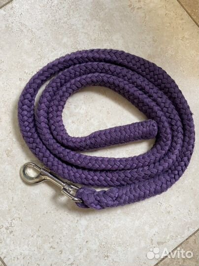 Чумбур для лошадей фиолетовый