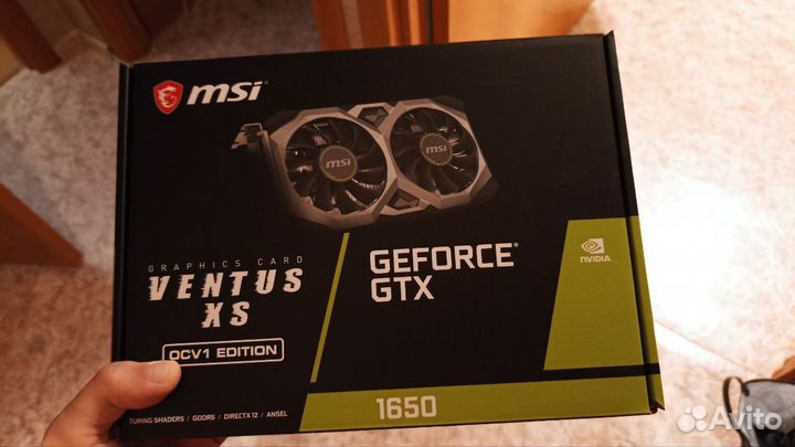 Видеокарта MSI GeForce GTX 1650 D6 ventus XS OCV1