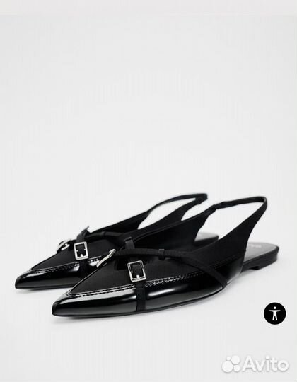 Босоножки слингбэки Zara