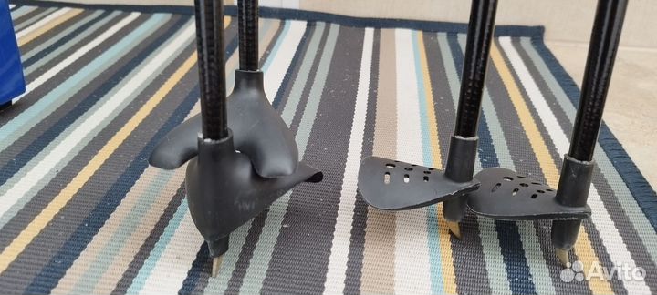 Беговые лыжи madshus и fischer, с палками и чехлом