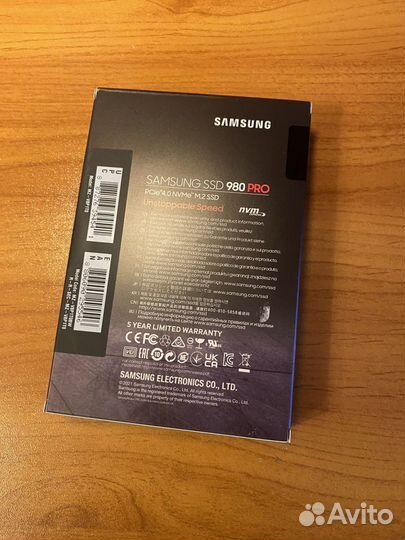 Ssd m2 nvme samsung 980 pro 1tb