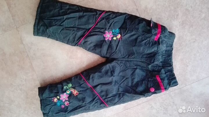 Утепленные брюки для девочки