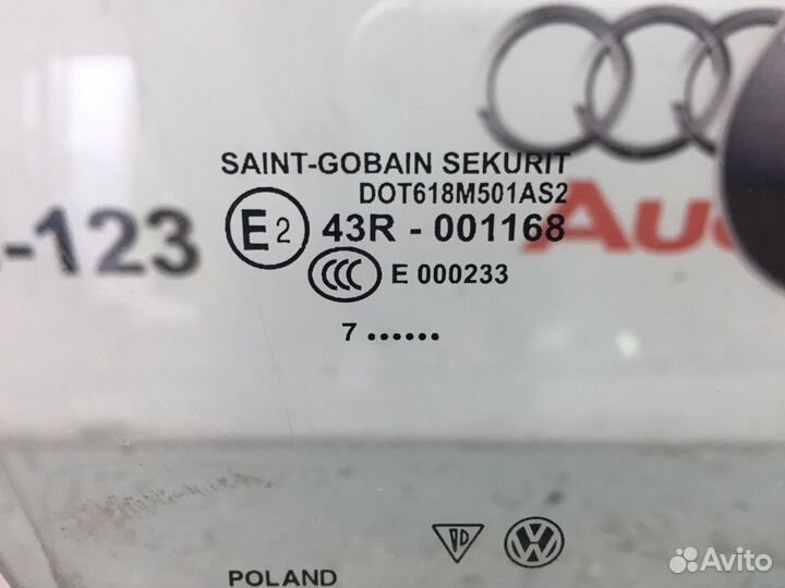 Стекло двери переднее правое Porshe Cayene 9PA 4.8