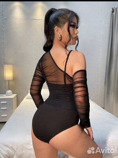 Боди черный Shein xs