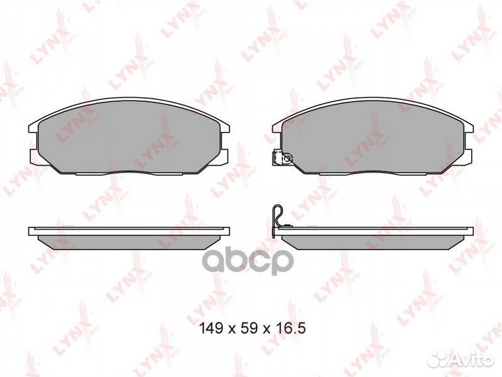 Колодки тормозные дисковые перед BD3614 LYN