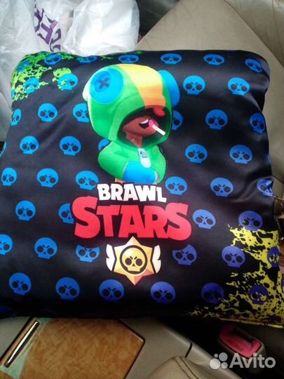 Подушка/думочка с шариками Brawl Stars Леон