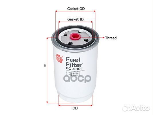 Фильтр топливный Hyundai Tucson 2.0CRDi 04