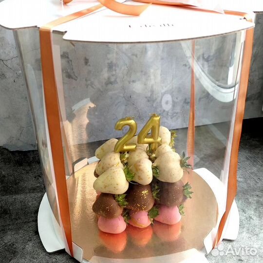 Тортик из клубники в шоколаде