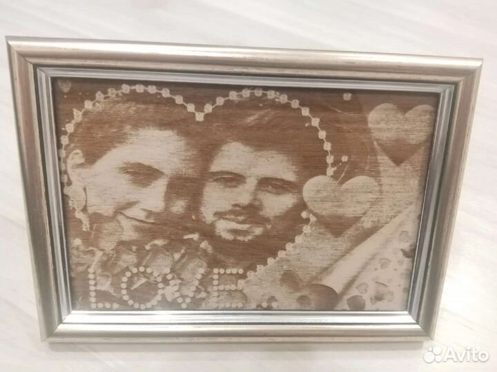 Лазерное выжигание картин, портретов на дереве