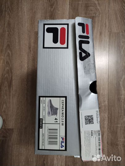 Fila р. 41 Кроссовки замша утеплённые