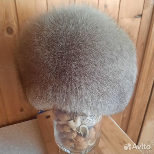 Шапка-кубанка меховая натуральная лиса