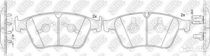 Nibk PN31014 Колодки тормозные mercedes ML (W164)