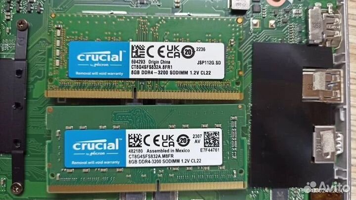 Оперативная память sodimm ddr4 16gb crucial