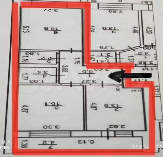 2-к. квартира, 65 м², 2/9 эт.