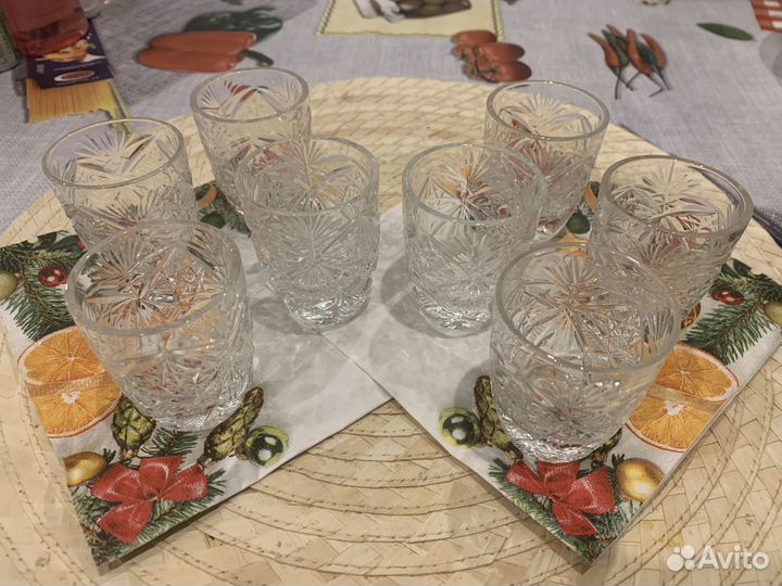 Стопки хрустальные СССР винтаж