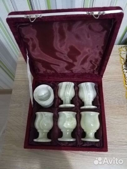 Стопочки из камня Оникс